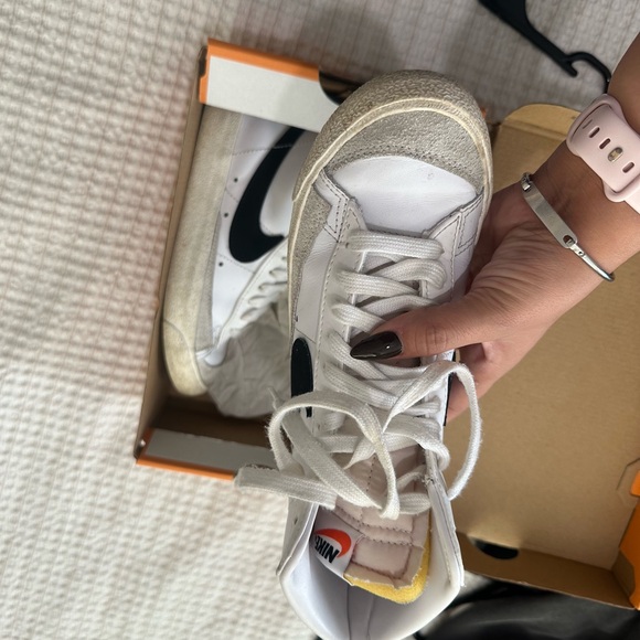 Nike White and Black High-Tops - Picture 3 of 3